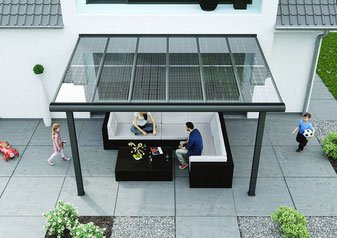 Innovative Terrassenüberdachung - Solar-Terrassendach